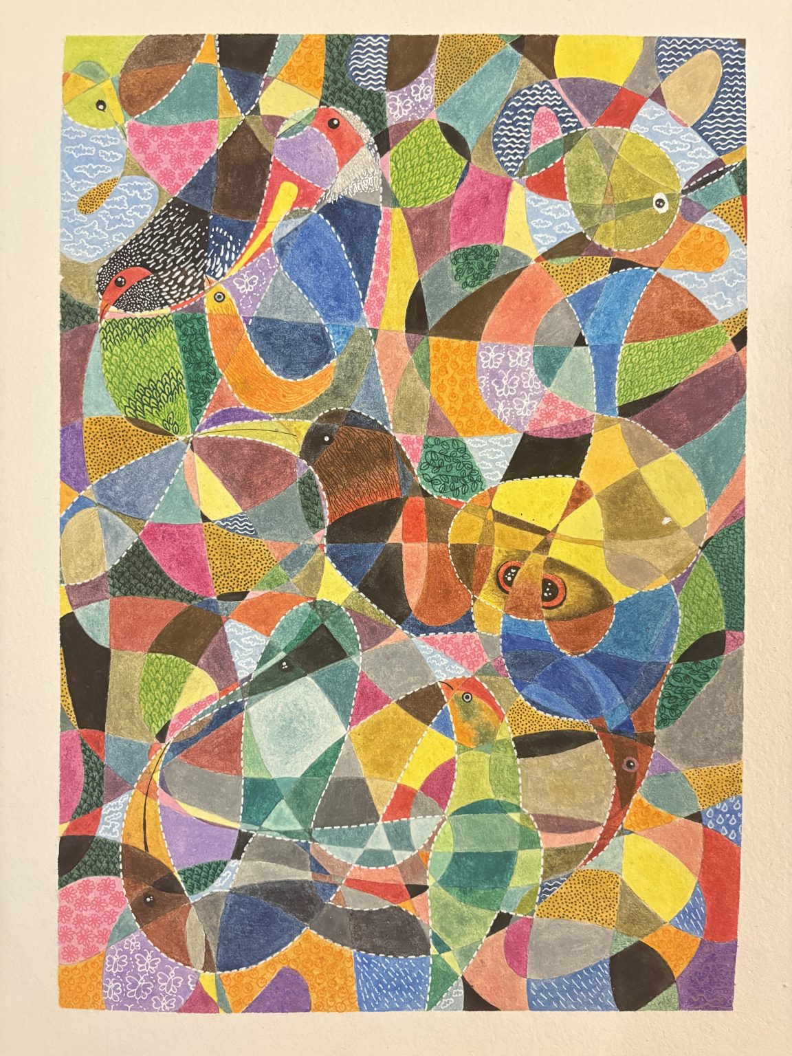 Our ecosystem is fracturing under severe natural disasters. My artwork uses the vibrant beauty of Sri Lanka’s endemic birds to symbolize the colorful diversity we risk losing. Protecting local nature is a global necessity, the essential thread needed to heal our shared Earth.