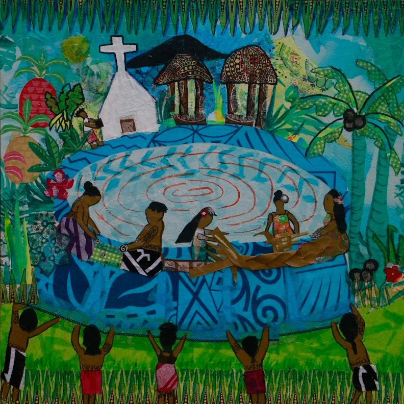The  tanoa is a traditional wooden bowl used for ceremonial purposes. It represents the significant cultural elements of community, hospitality and respect within the Samoan way of life.
The theme of the tanoa in Fa'a Samoa has been used to reflect these virtues and values.
